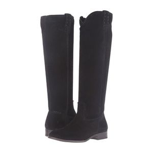 Frye Black Suede Cara Boots - Size 7.5